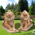 modern garden outdoor marble carving decorative lion sculpture